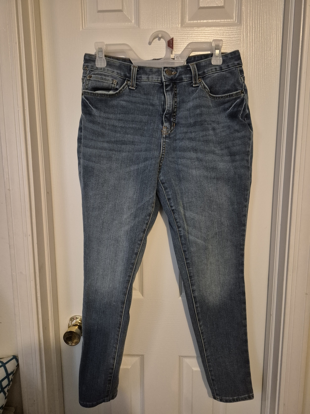 Time and Tru High-Rise Slim Jeans in Mid Blue